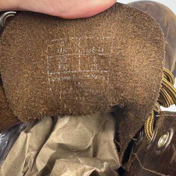 Dr Martens 1460 Brown Boots Crazy Horse Size 39 W8 M7 Yellow Laces - Picture 11 of 13